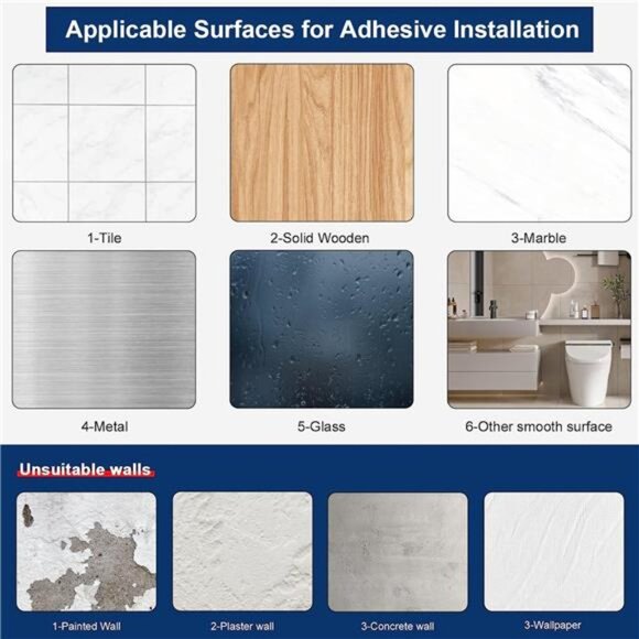 Adhesive Hand Towel Holder, Towel Bars Wall Mounted, Stainless Steel  (8", Gold) - Picture 5 of 7